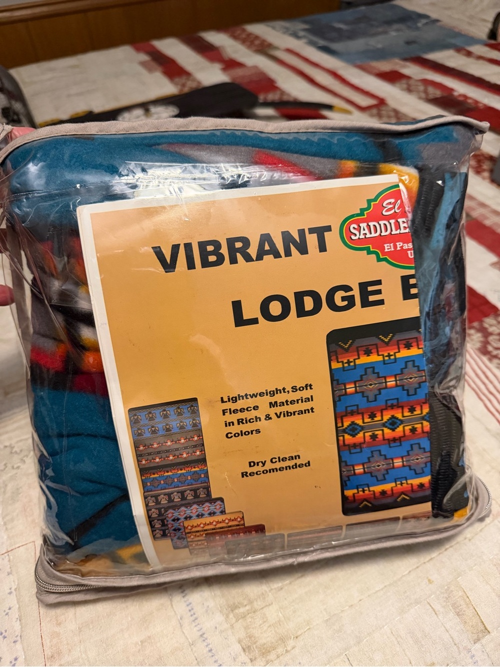 El Paso Saddleblanket Vibrant Fleece Blanket